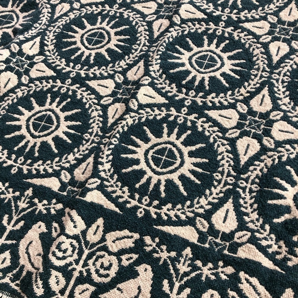 Vtg Reproduction Jacquard Throw - Picture 7 of 9